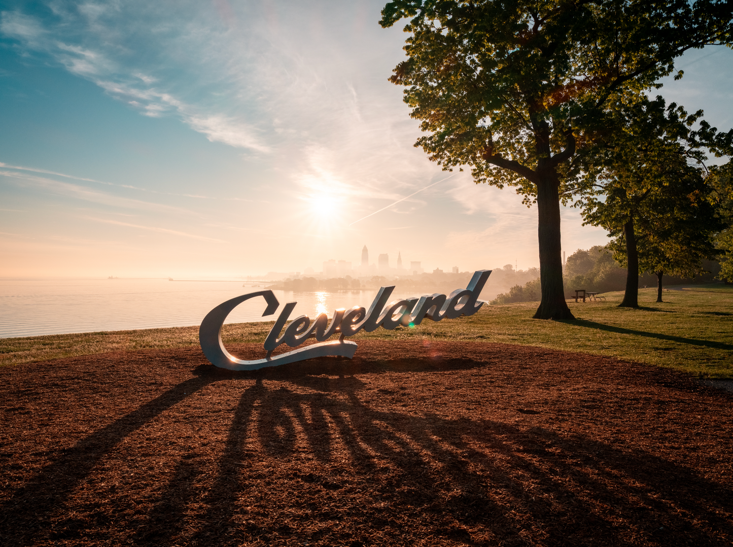 Sunrise Shadows in Cleveland, Ohio