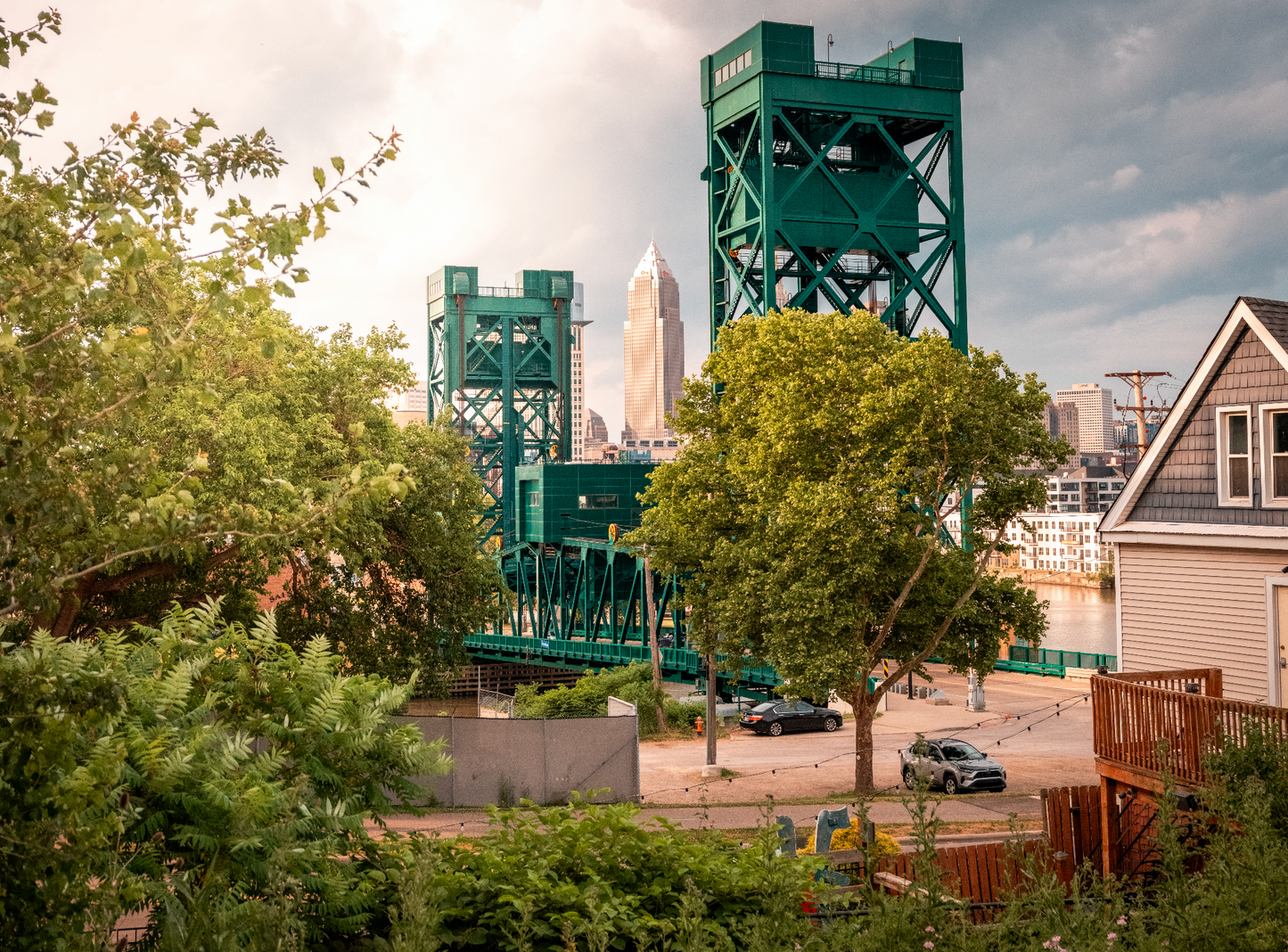 Through the Bridge in Cleveland, Ohio