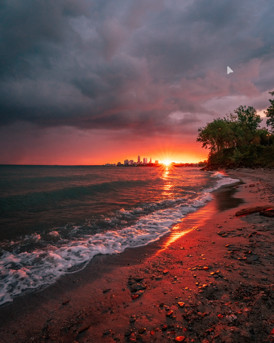 A Cleveland Football Sunrise in Cleveland, Ohio