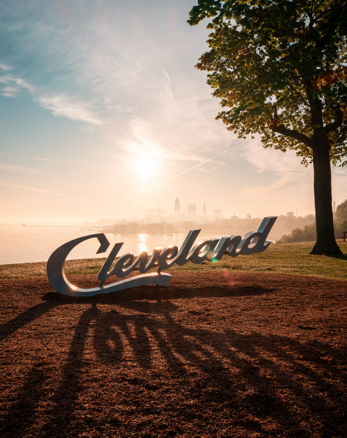 Sunrise Shadows in Cleveland, Ohio