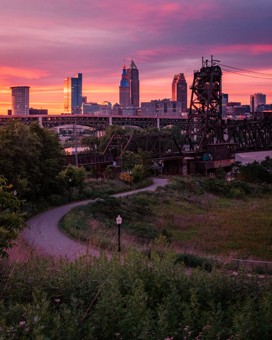 Saturday Night Sunsets from Tremont in Cleveland, Ohio