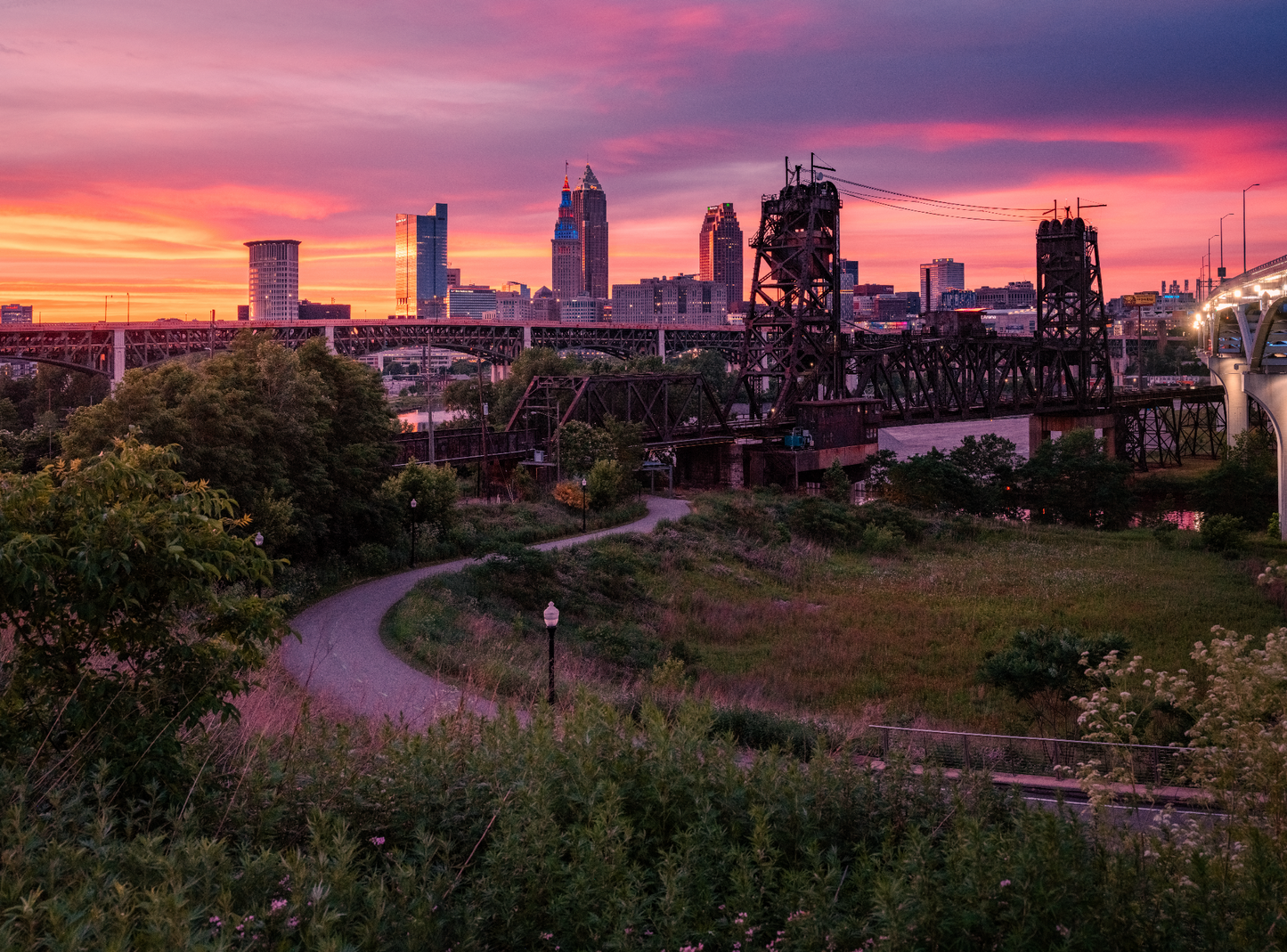 Saturday Night Sunsets from Tremont in Cleveland, Ohio