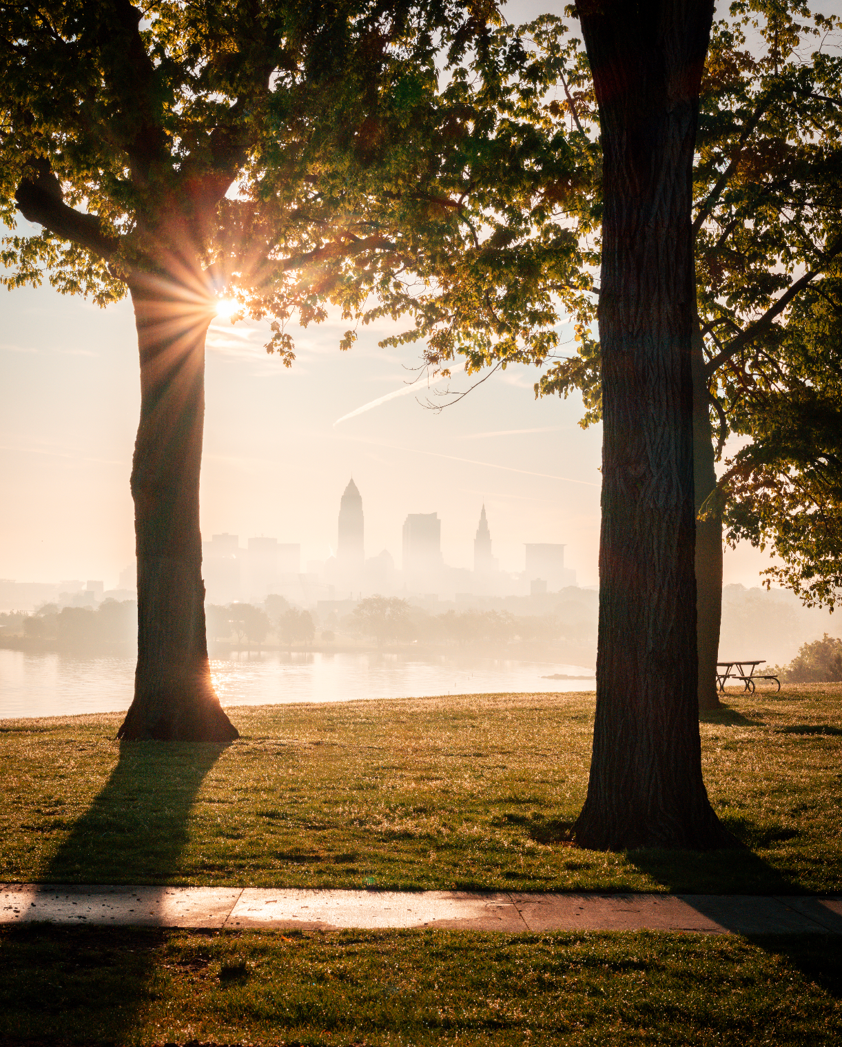 Sunflare Frames from Edgewater Park in Cleveland, Ohio