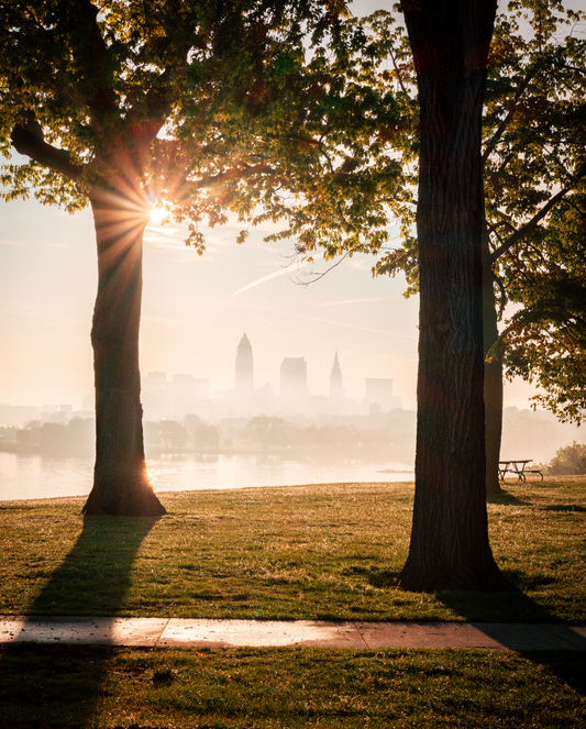 Sunflare Frames from Edgewater Park in Cleveland, Ohio