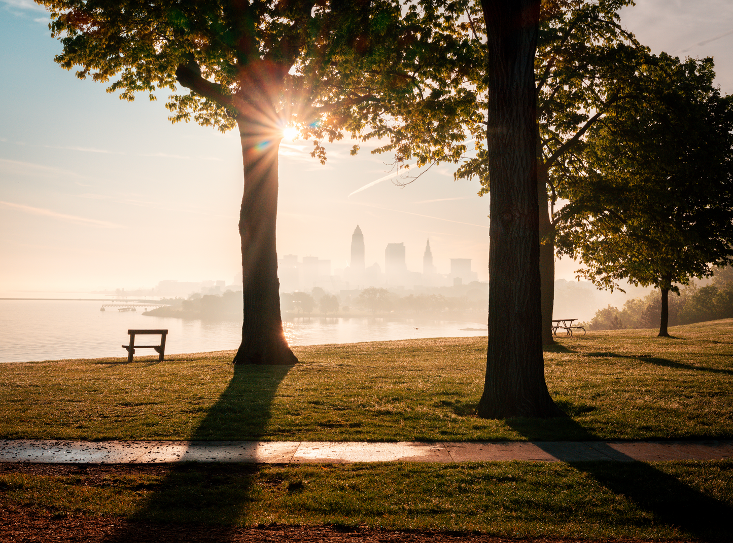 Sunflare Frames from Edgewater Park in Cleveland, Ohio