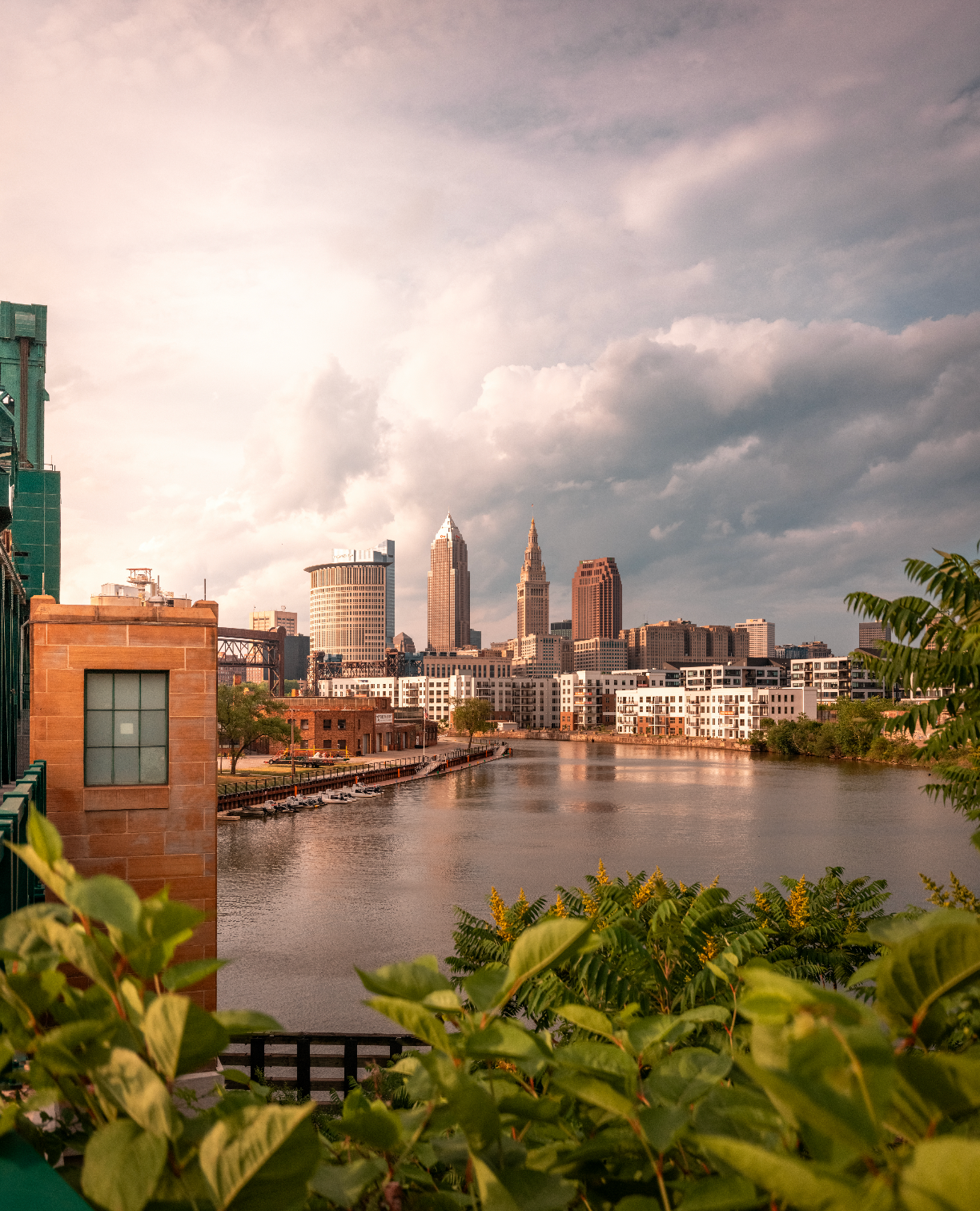 Golden Hour Clouds in Cleveland, Ohio
