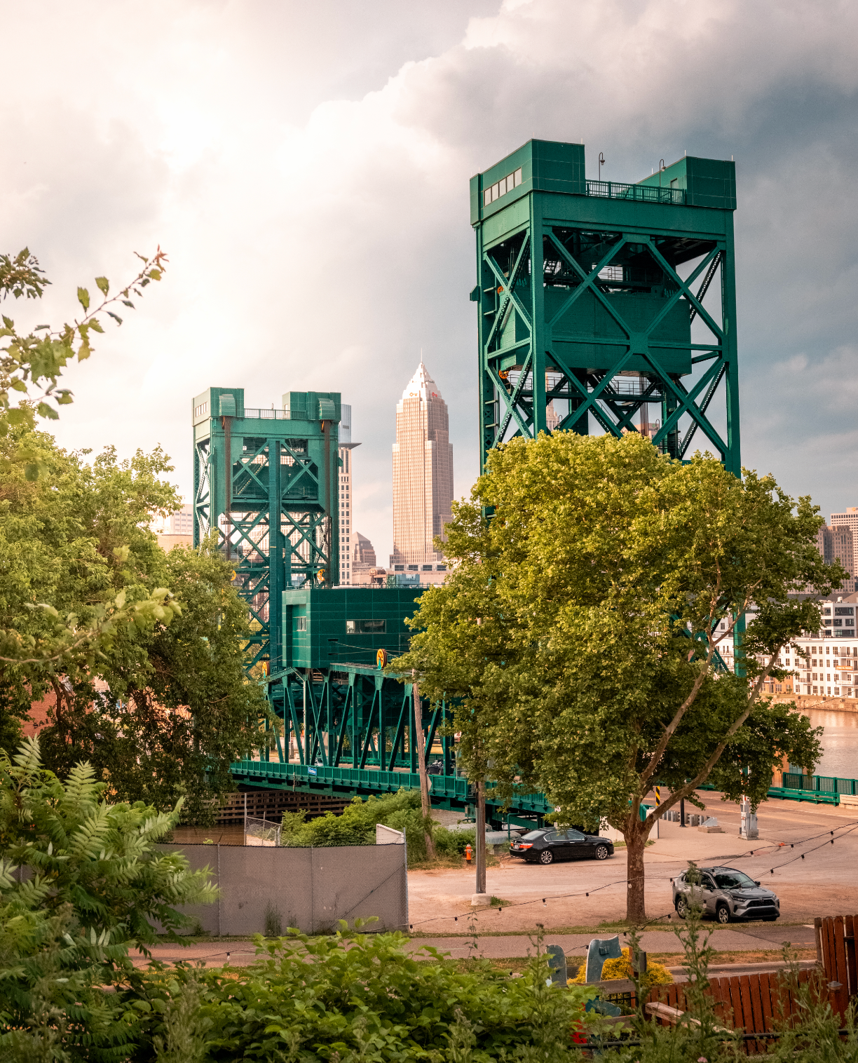 Through the Bridge in Cleveland, Ohio