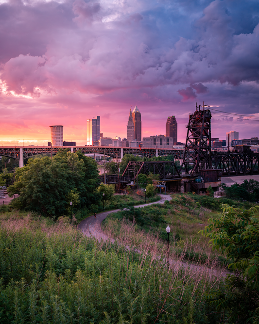 Wild Towpath Skies in Cleveland, Ohio
