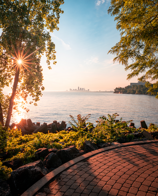 Summer Sunflares over Cleveland, Ohio from Lakewood Park